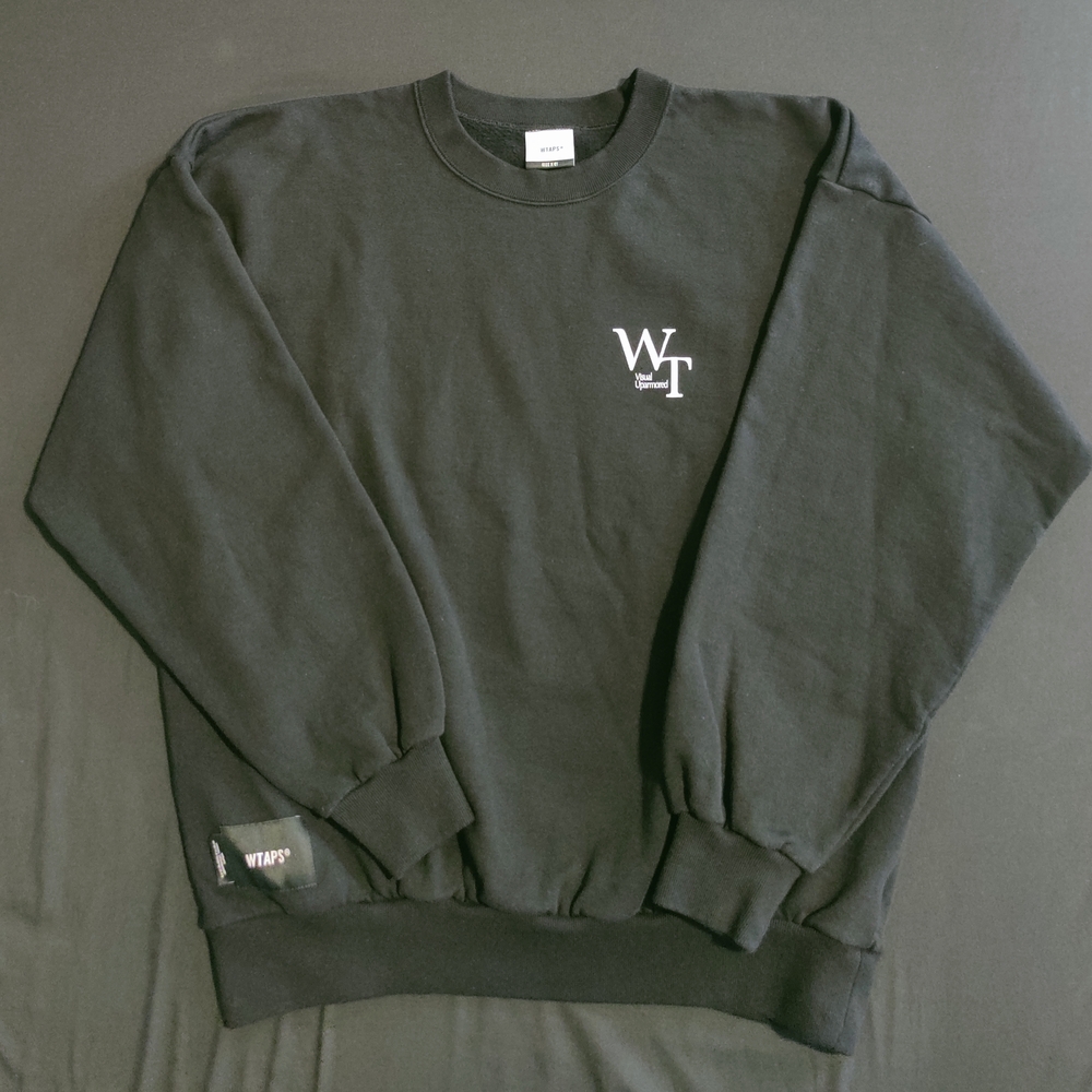WTAPS Classic Black Crewneck Sweater